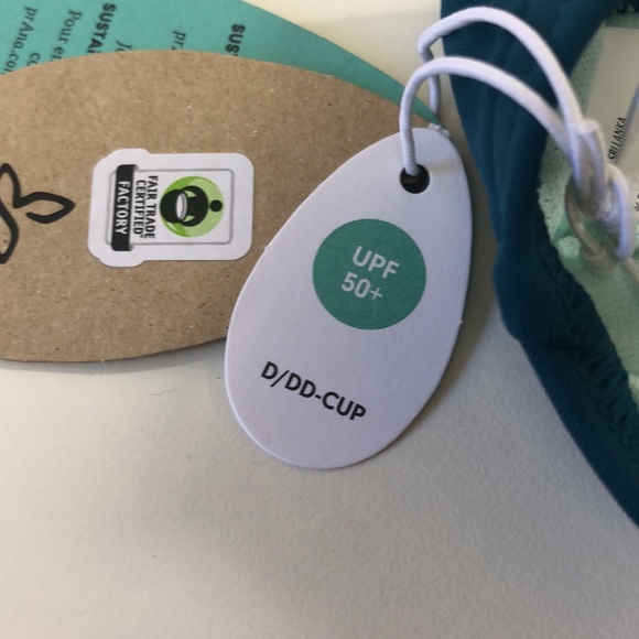 PrAna Atalia Bikini Top Deep Verde Size D/DD - Picture 7 of 8